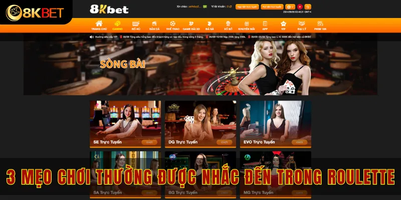 3 mẹo chơi thường được nhắc đến khi tham gia roulette